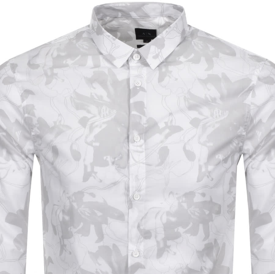 Alternative Image for ProductArmani Exchange Long Sleeve Shirt White2